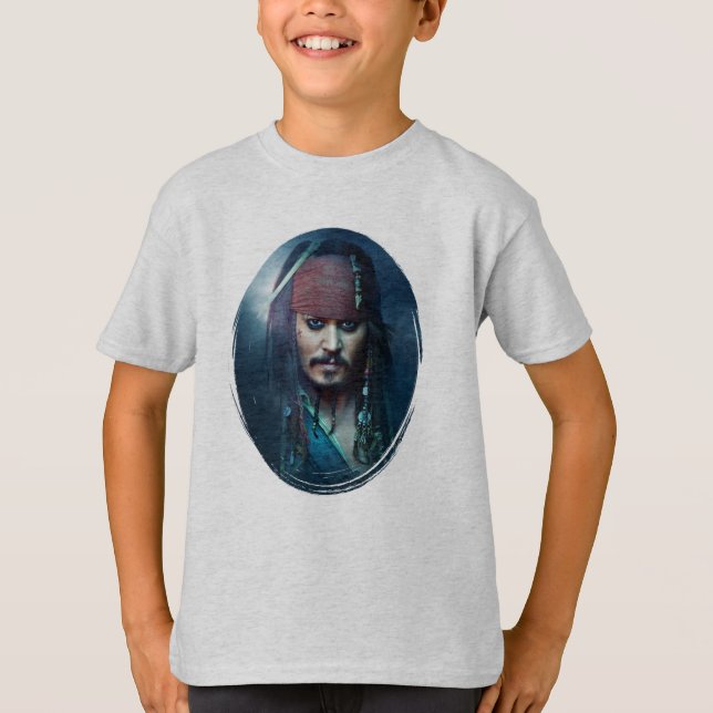 T-shirt Portrait de Jack Sparrow (Devant)