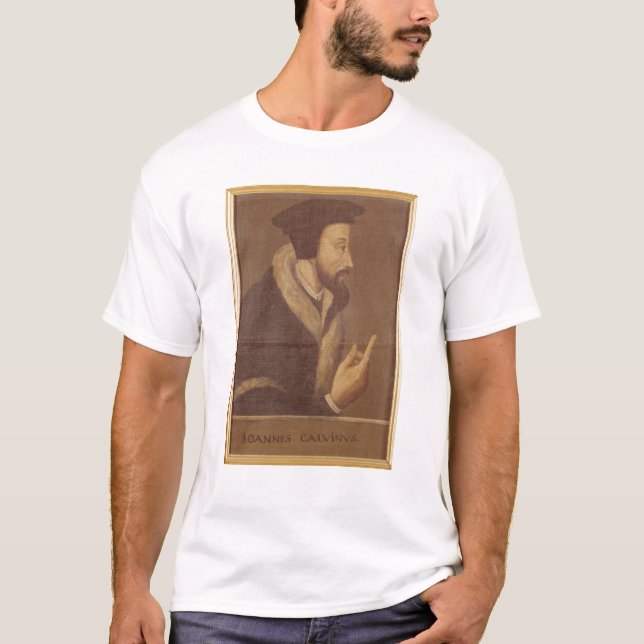 T-shirt Portrait de Jean Calvin (Devant)