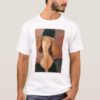 Portrait de Jeanne Hebuterne dans un grand casquet