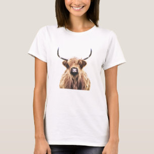 T-shirt Portrait de la vache des Highlands