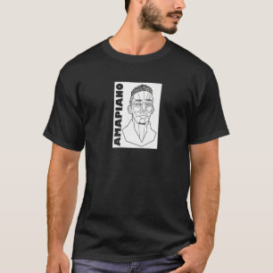 T-shirt Portrait de l'homme Amapiano géométrique