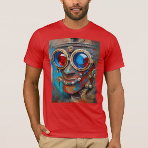 T-shirt Portrait de l'homme en étain Steampunk