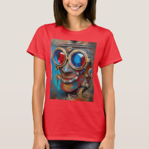 T-shirt Portrait de l'homme en étain Steampunk