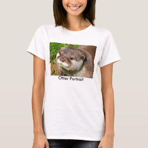 T-shirt Portrait de loutre