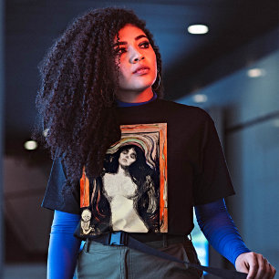 T-shirt Portrait de Madonna Enigmatic dans les aquarelles 