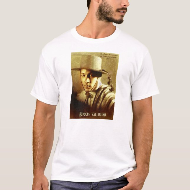 T-shirt Portrait de Rudolph Valentino (Devant)