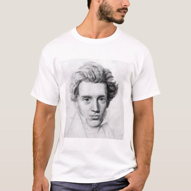 T-shirt Portrait de Soren Kierkegaard (Devant)