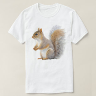 T-shirt Portrait de squirrel réaliste