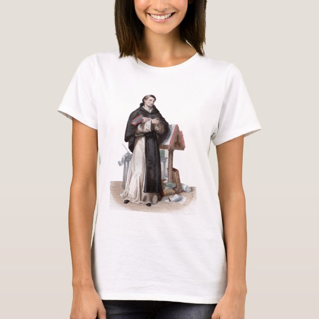 T-shirt Portrait de St Bernard de Clairvaux (Devant)