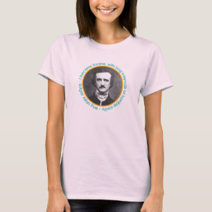 T-shirt Portrait d'Edgar Allan Poe avec la chemise de
