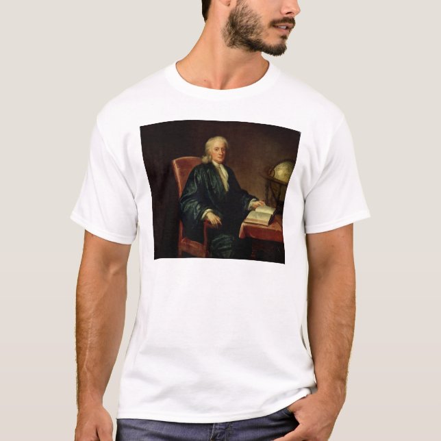 T-shirt Portrait d'Isaac Newton, c.1726 (Devant)