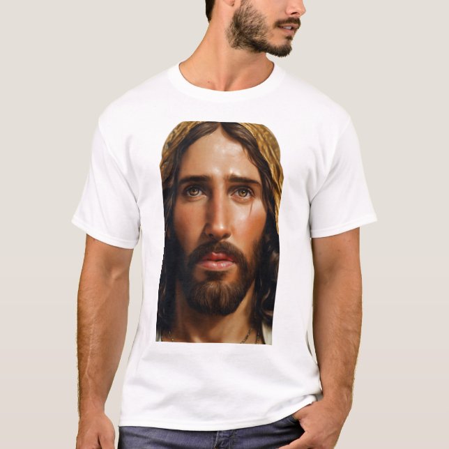 T-shirt Portrait Divin Jésus (Devant)
