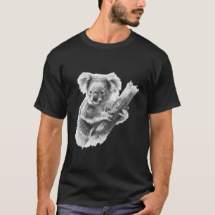 T-shirt Portrait d'ours koala Art faunique Animaux tropica