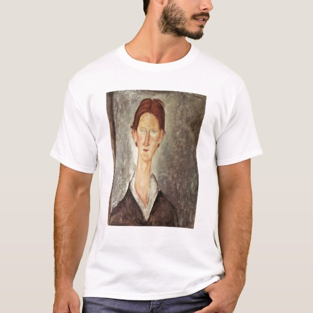 T-shirt Portrait d'un étudiant, c.1918-19 (Devant)
