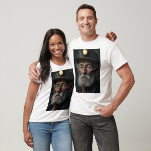 T-shirt Portrait D'Un Vieux Mineur De Charbon Au 19E Siècl