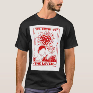 T-shirt Portrait d'une dame en feu - Carte Tarot Design Cl