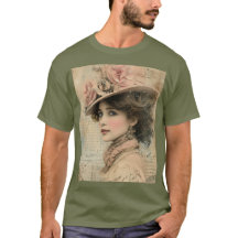 Portrait élégant de dame victorienne vintage avec