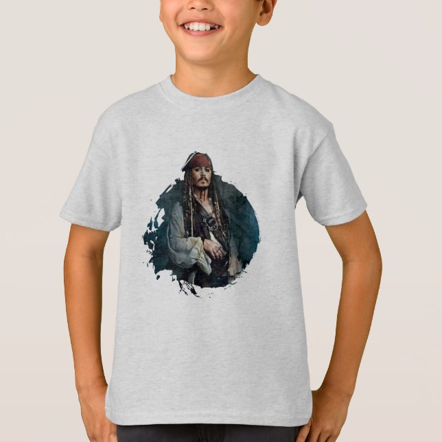 T-shirt Portrait Jack Sparrow 2 (Devant)