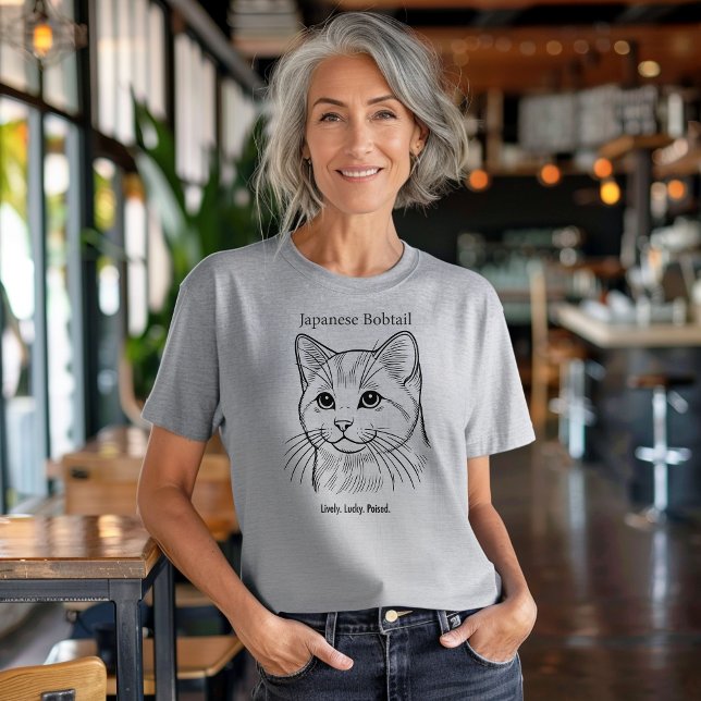 T-shirt Portrait japonais Bobtail (Créateur téléchargé)