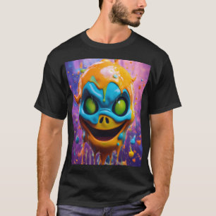 T-shirt Portrait Liquide Quirky Ghost