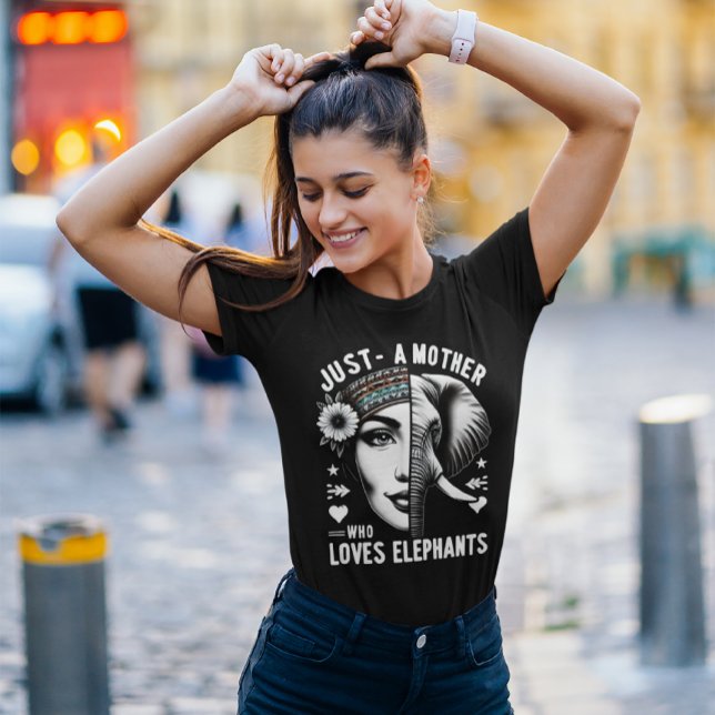 T-shirt Portrait Majestic Elephant-Humain Harmonie (Créateur téléchargé)