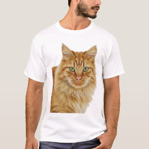 T-shirt Portrait Orange Tabby
