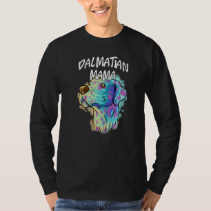 T-shirt Portrait Pop coloré Dalmatien Chien Maman Maman D