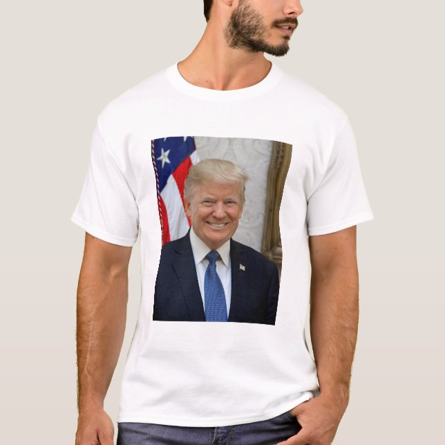 T-shirt Portrait présidentiel officiel de Donald Trump (Devant)