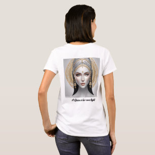 T-shirt Portrait royal d'une femme divine