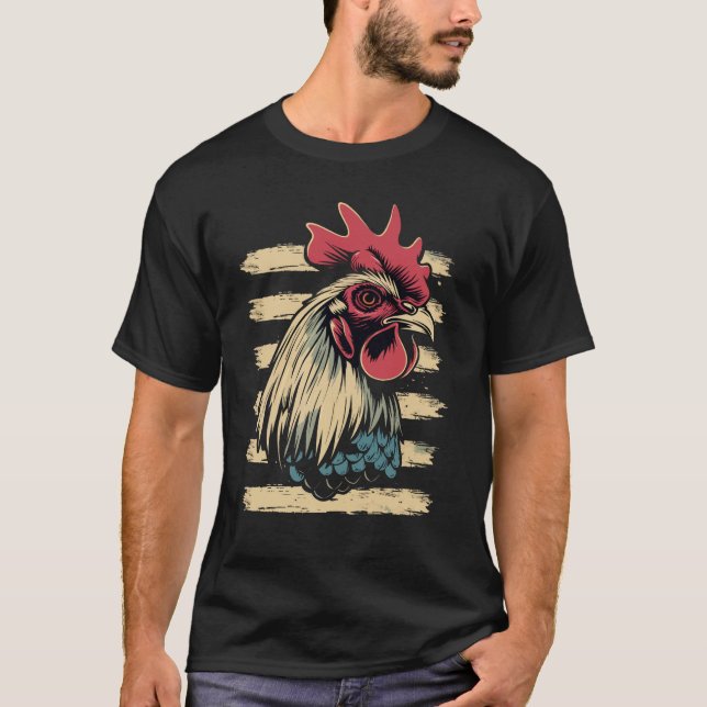 T-shirt Portrait vintage (Devant)