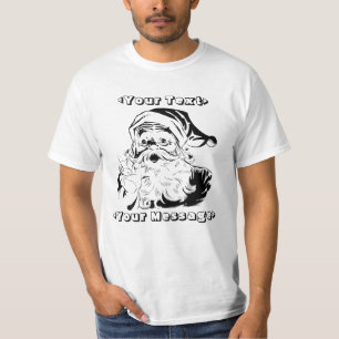 T-shirt Portrait vintage du père noël secouant le doigt