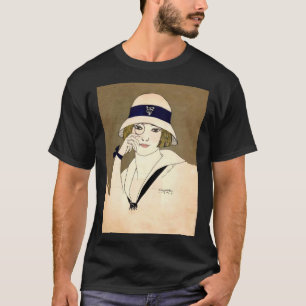 T-shirt Portrait vintage d'un rabat