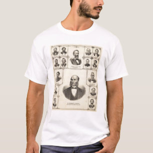 T-shirt Portraits de chasseur de Robert, nuage d'Aaron G