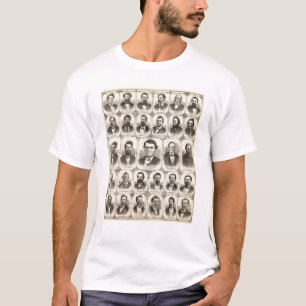T-shirt Portraits de John C Hall et prof. JW Bradshaw