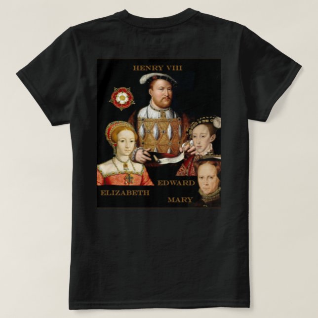 T-shirt Portraits du Tudors (Design dos)