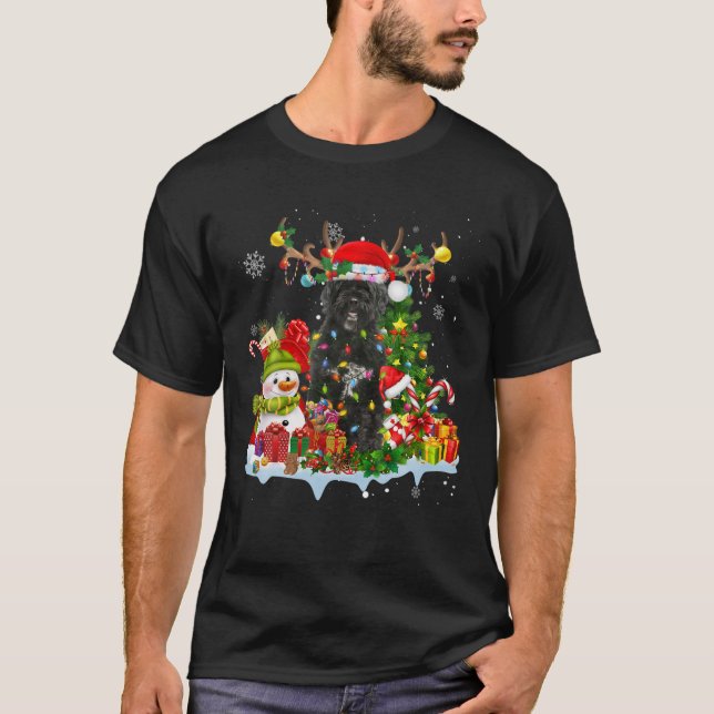 T-shirt Portugais Water Dog Casquette Reindee lumières de  (Devant)