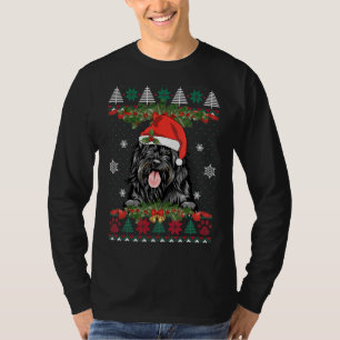 T-shirt Portugais Water Dog Xmas Santa Hat Funny Ugly Chr