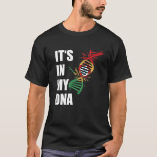 T-shirt Portugal Drapeau dans mes racines d'adn Drapeau po
