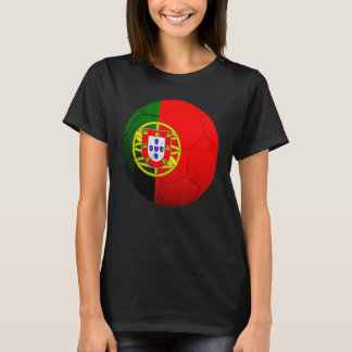 T-shirt Portugal Football National Ball Portugal Drapeau F