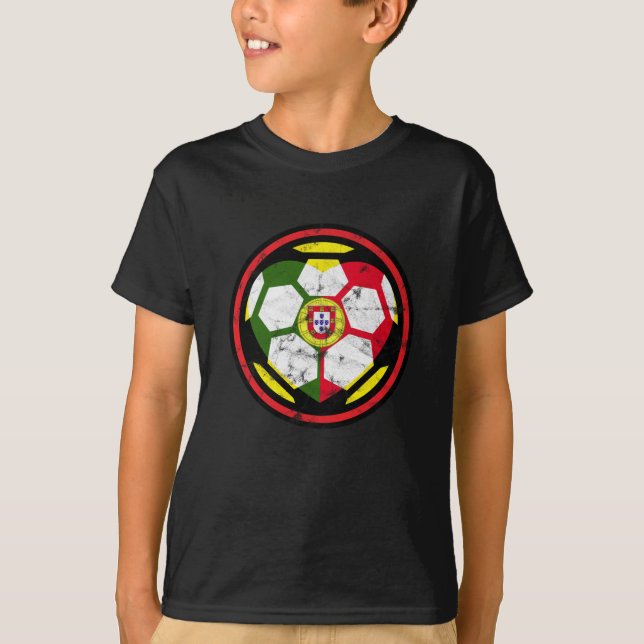 T-shirt Portugal Kids Soccer (Devant)