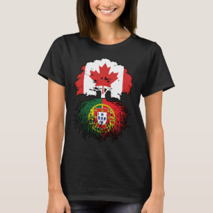 T-shirt Portugal Portuguese Canadian Canada Tree Roots