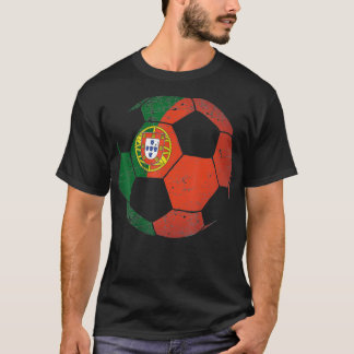 T-shirt Portugal Soccer Ball Drapeau Jersey Portugal Footb
