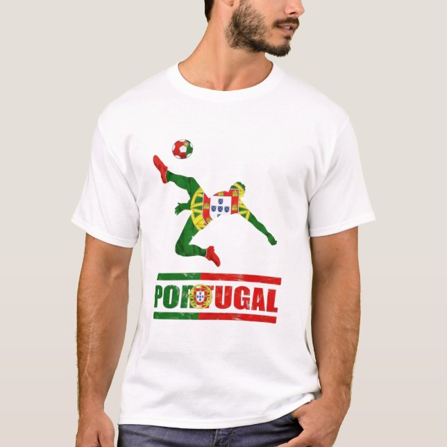 T-shirt Portuguese Flag Portugal Soccer Portuguese Pride (Devant)