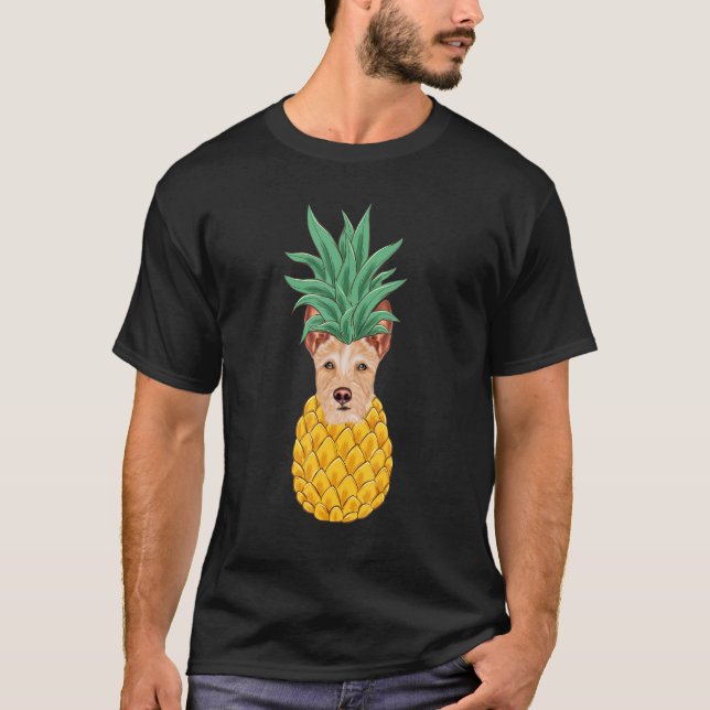 T-shirt Portuguese Podengo Pequeno Pineapple Dog (Devant)