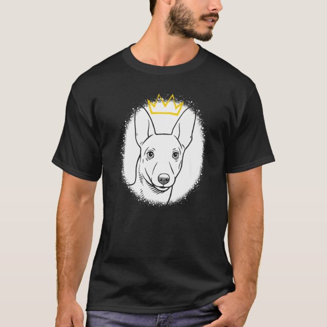 T-shirt Portuguese Podengo Pequeno with Crown (Devant)