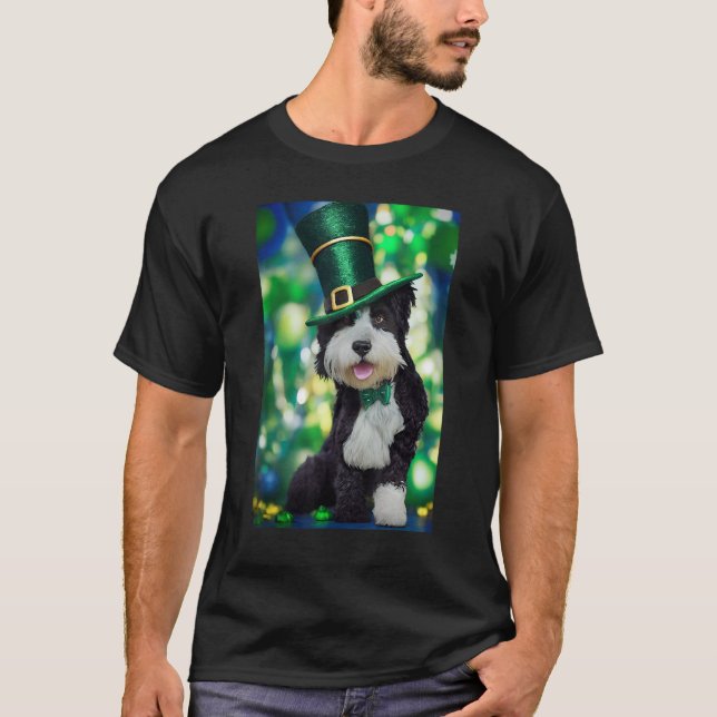 T-shirt Portuguese Water Dog St Patricks Day Irish (Devant)