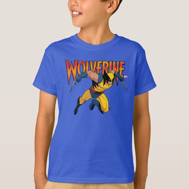 T-shirt Pose de caractères Wolverine (Devant)
