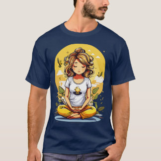 T-shirt Pose de méditation Yoga