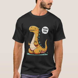 T-shirt Pose de yoga de dinosaure de méditation Animal rel