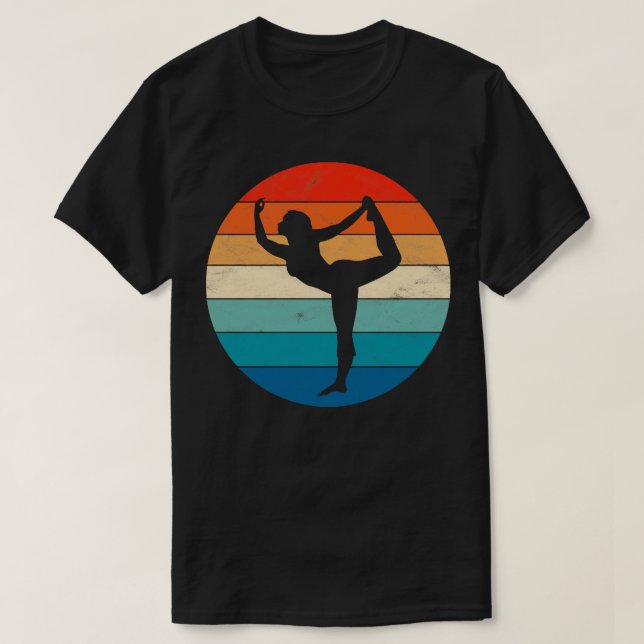 T-shirt Pose de Yoga en demi-poitrine debout (Design devant)